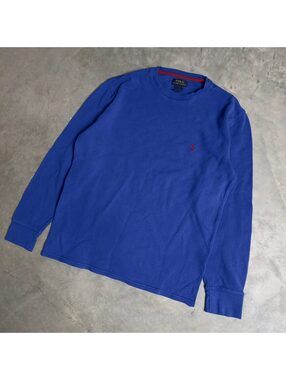 Polo Ralph Lauren Blue Long Sleeve Thermal Tee XL